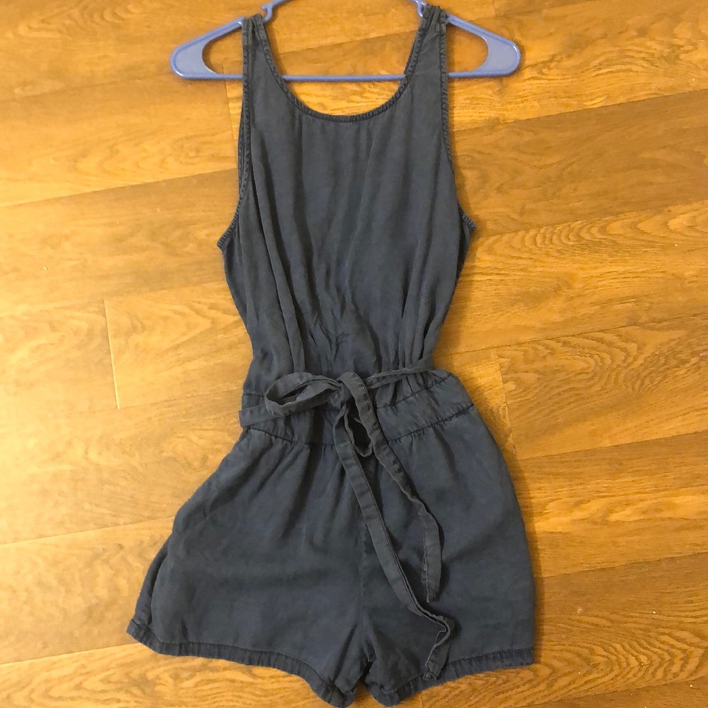 Denim romper